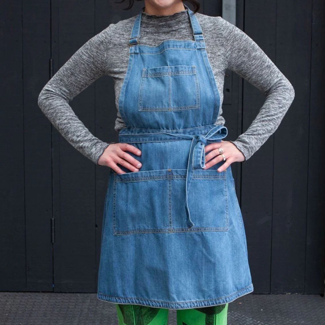 別注　WAIST TUCK APRON DRESS Trish Newbery Design - Martha Apron Dress - XXS-5XL - PDF